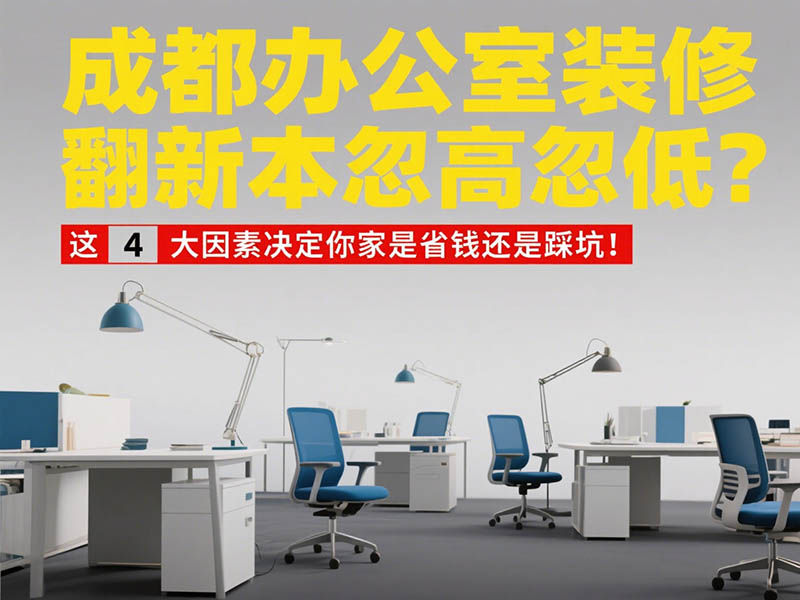 成都辦公室裝修翻新成本忽高忽低？這 4 大因素決定你家是省錢還是踩坑！
